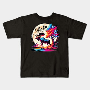 Alaska Moose Kids T-Shirt